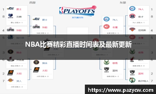 NBA比赛精彩直播时间表及最新更新